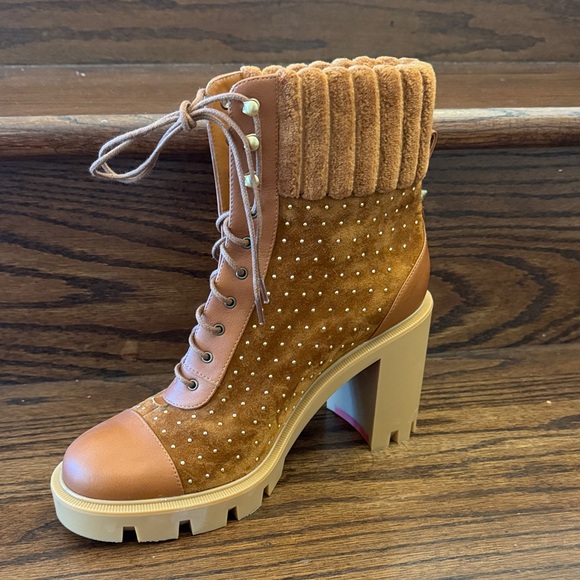 Christian Louboutin Tan Heeled Boots - Picture 2 of 9